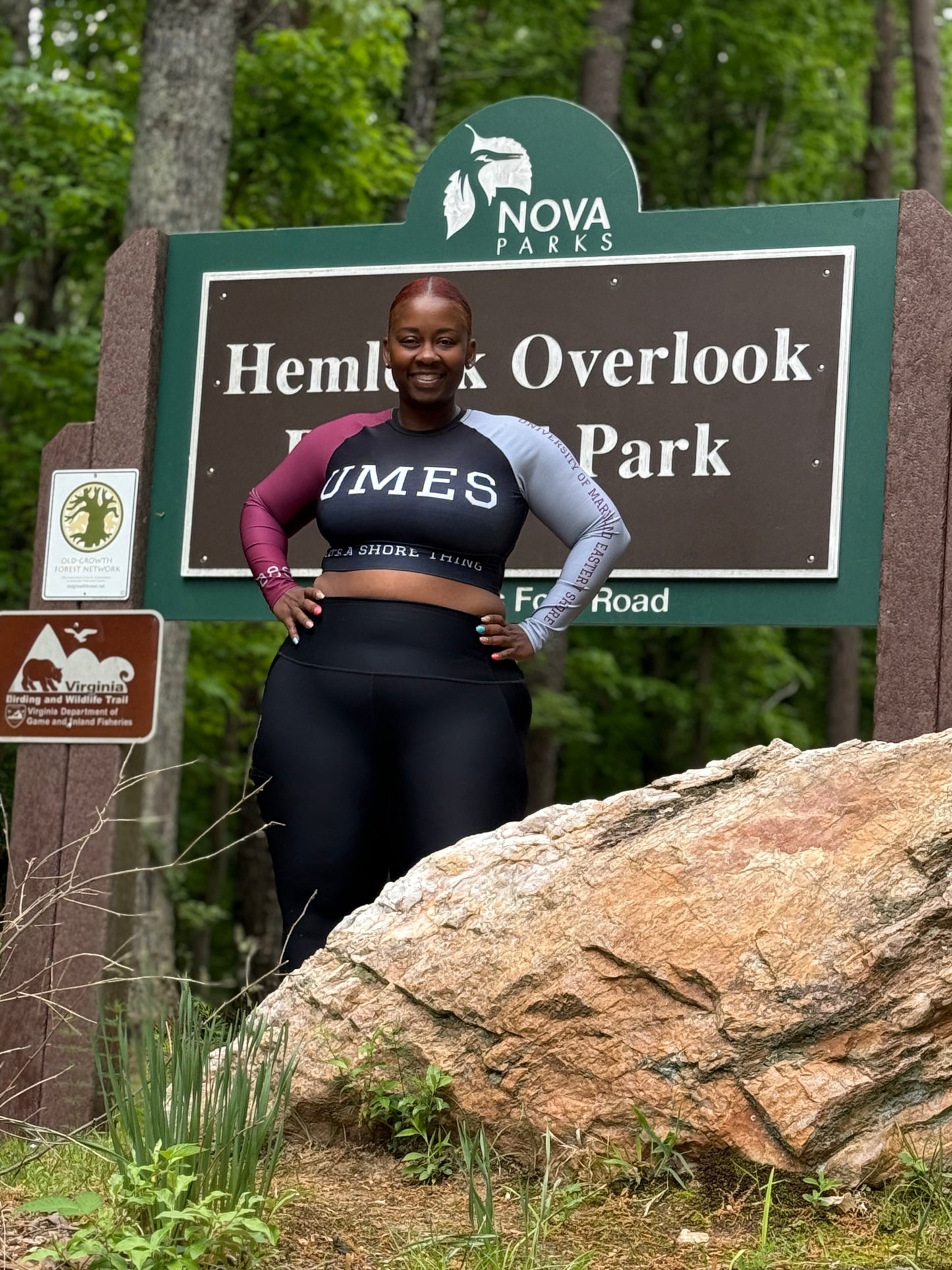 UMES Long Sleeve Crop Top